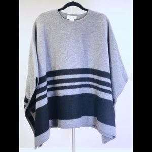 Kate Spade Broome Street Grey Melange Poncho/Cape